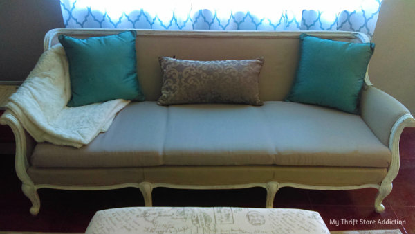 Chalk painted sofa