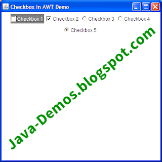 Creating an AWT Checkbox in Java