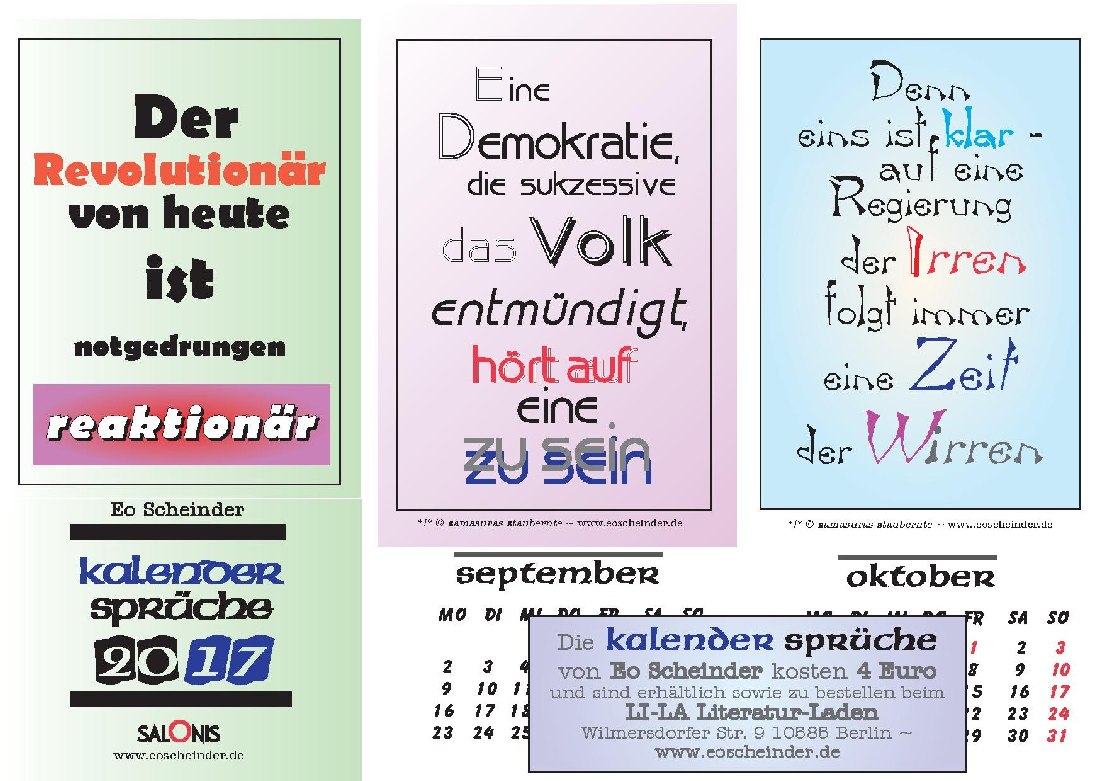 Neue Spruche April 2017