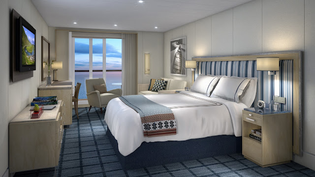 Penthouse Veranda measures in at 338 sq. ft. and features desk with minibar plus a credenza for extra storage. This was the room I had the pleasure of staying in while on board.  Photo: © Viking Cruises. Unauthorized use is prohibited.