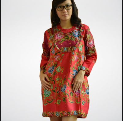 Model Baju  Batik  Wanita Gemuk Sedang Yang  Cocok Untuk 
