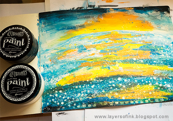 Layers of ink - Acrylic Background Art Journaling Tutorial by Anna-Karin