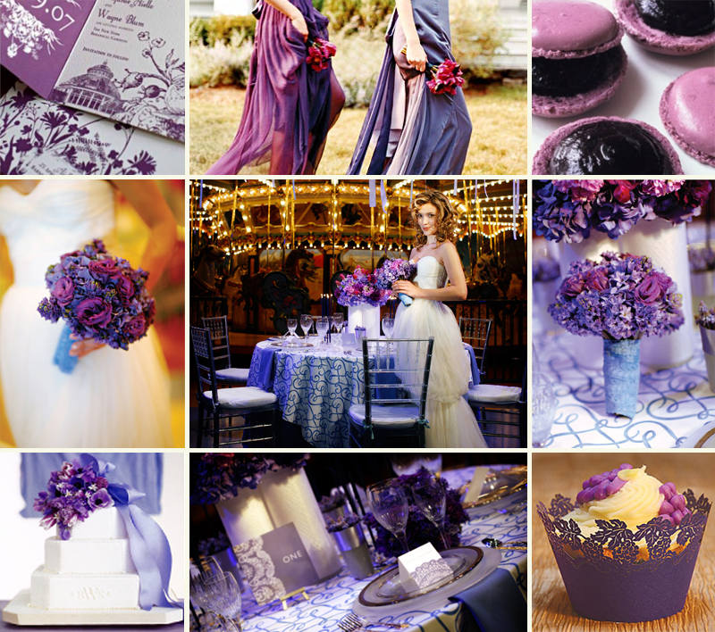 cloud 9 Weddings & Papers: Inspiration 101: Blues and Violets