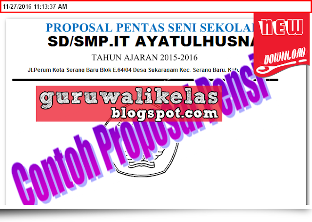 Download Gratis Proposal PENSI (Pentas Seni Sekolah) New