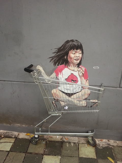 Playful Street Art By Lithuanian Artist Ernest Zacharevic On The Streets of Singapore. 4