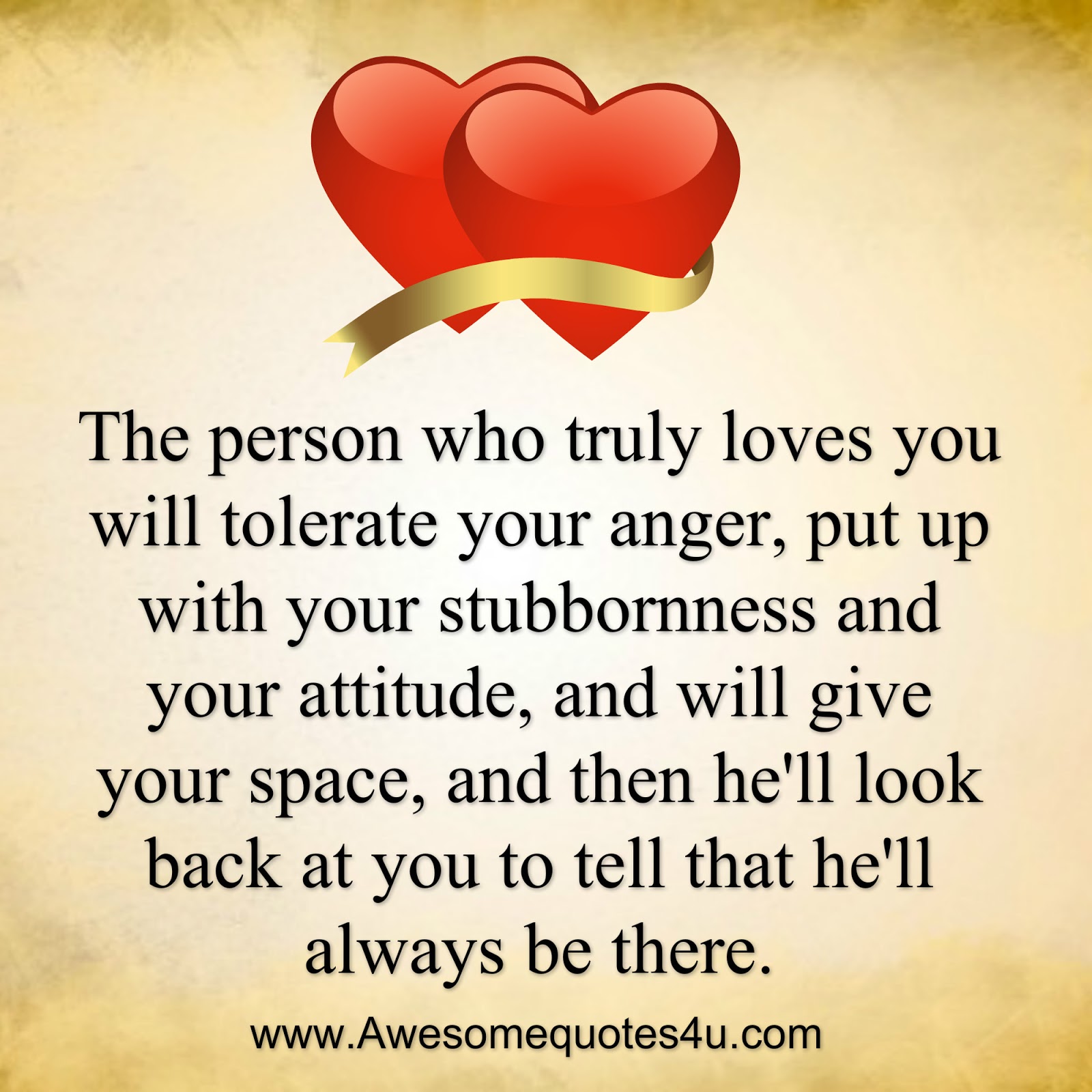 Awesome Quotes: The person who truly loves you