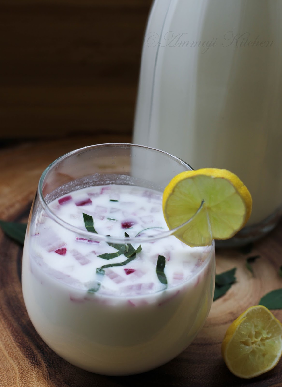 Lemon Buttermilk Nimmakaya Majjiga Indian Food Recipes Ammaji Kitchen