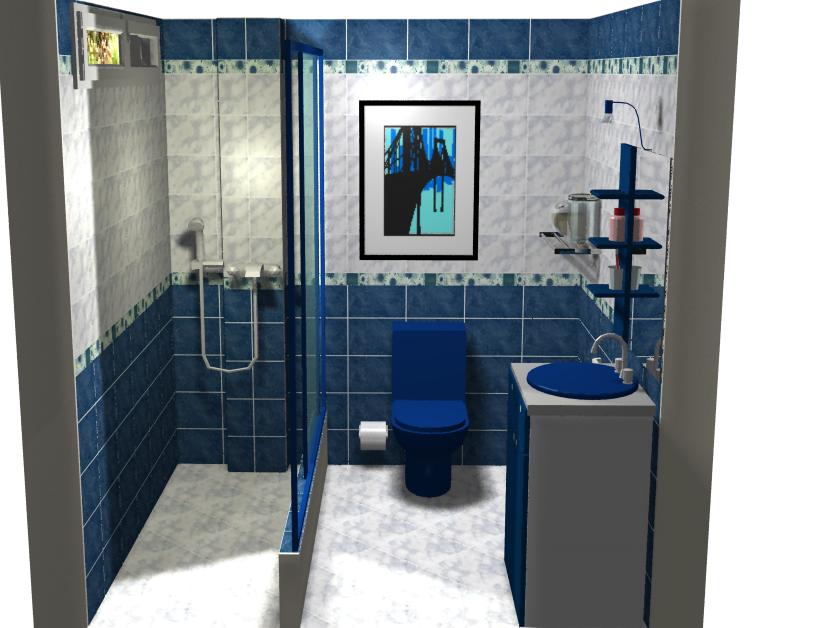 Hugo ceramicas y Representaciones sac.: Baño Azul con Ovalin Sobrepuesto!