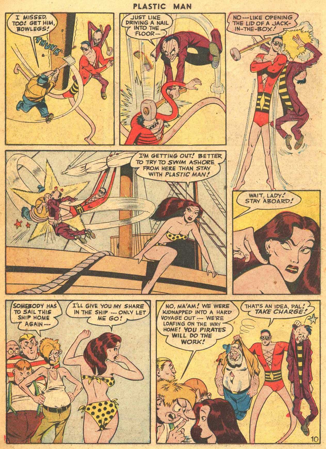 Read online Plastic Man (1943) comic -  Issue #7 - 24