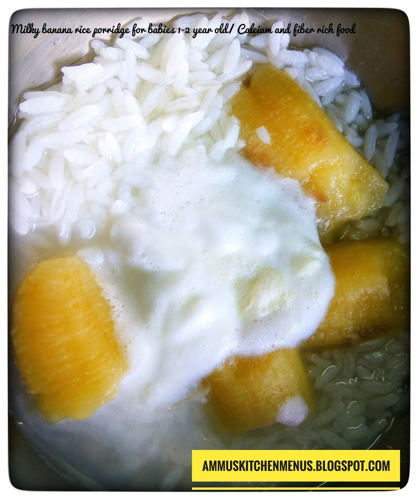banana rice porridge for babies