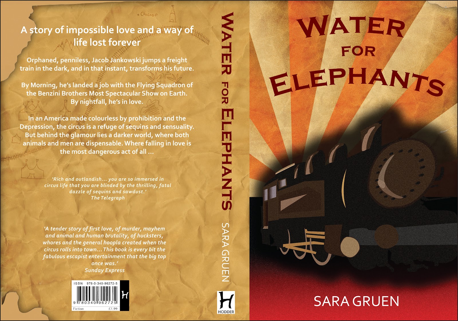 CH Designs Water For Elephants Book Cover & Shop Banner