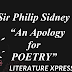 How does Philip Sidney defend poetry in his "An Apology for Poetry" ?