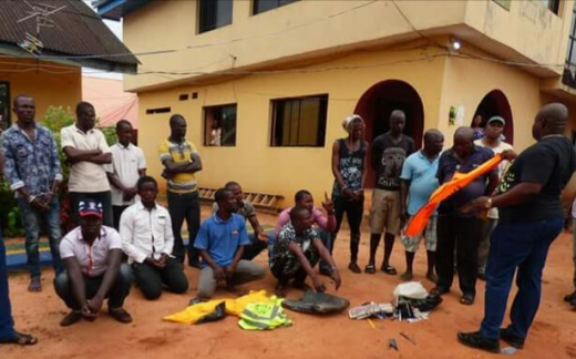 Photos: Illegal tax collectors arrested in Anambra State Photos: Illegal tax collectors arrested in Anambra State