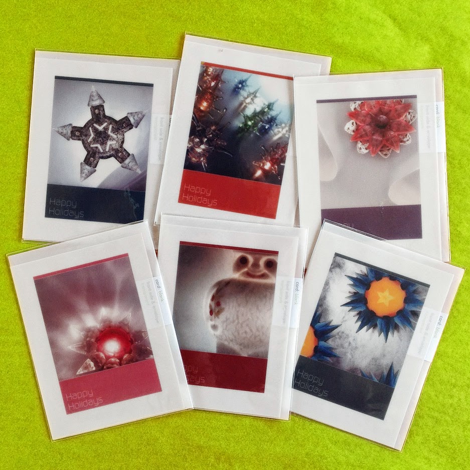 Series of 6 art photography cards featuring vintage lights from the 1920s to the 1960s.