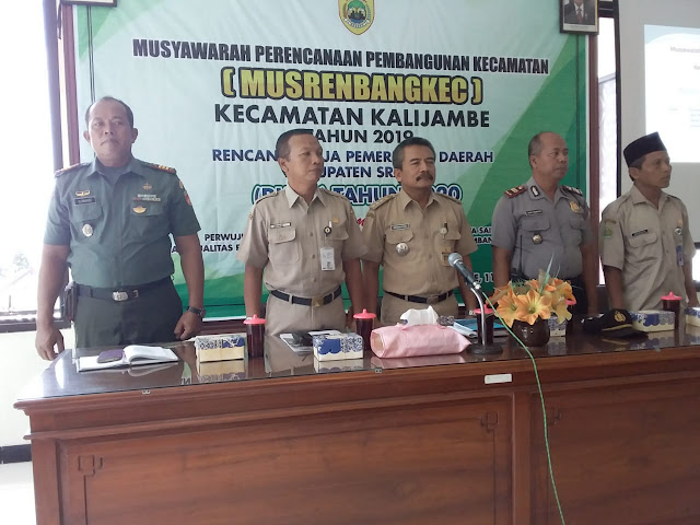 Musrenbang tingkat Kec. Kalijambe