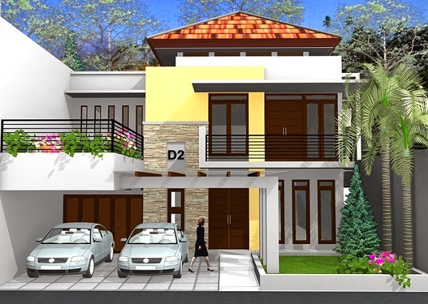  Desain  Rumah  Modern Dua  Lantai  2019 