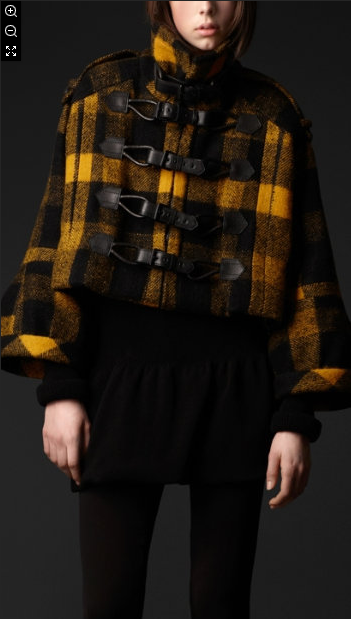 denial: What Makes Burberry Double Breasted Short Wool Duffle Jacket An