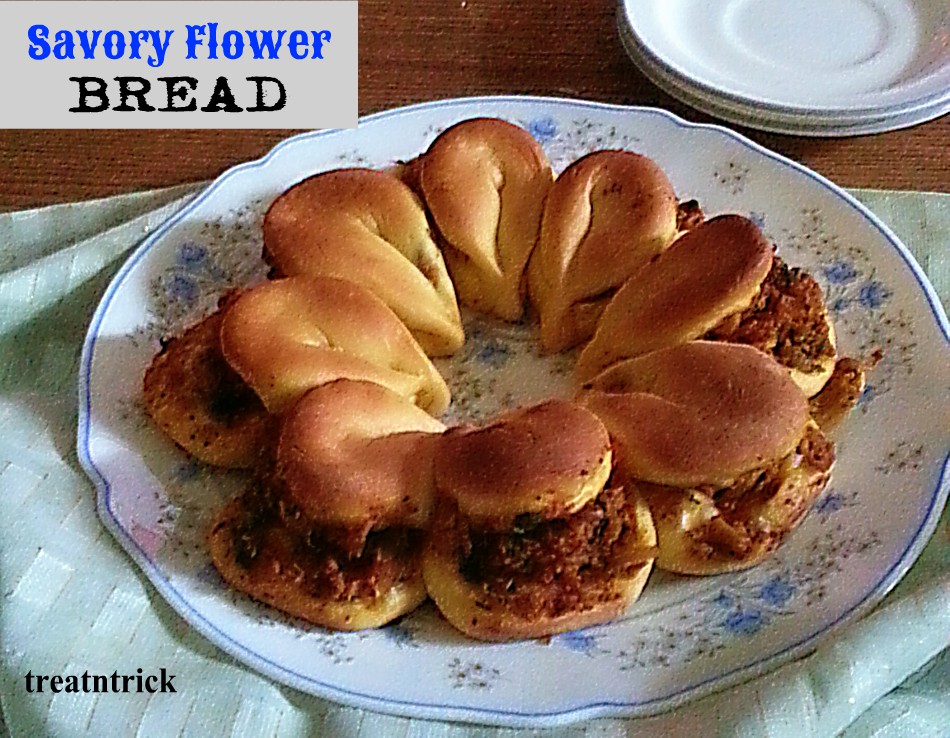 TREAT & TRICK SAVORY FLOWER BREAD RECIPE