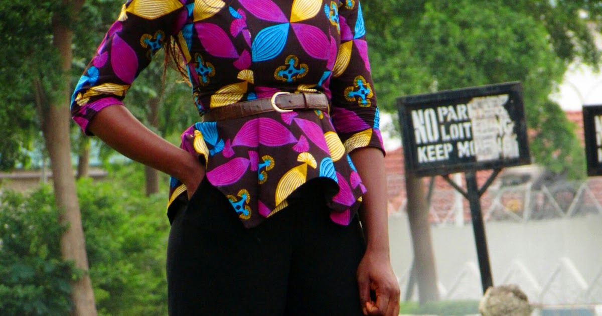 nigerian peplum blouses