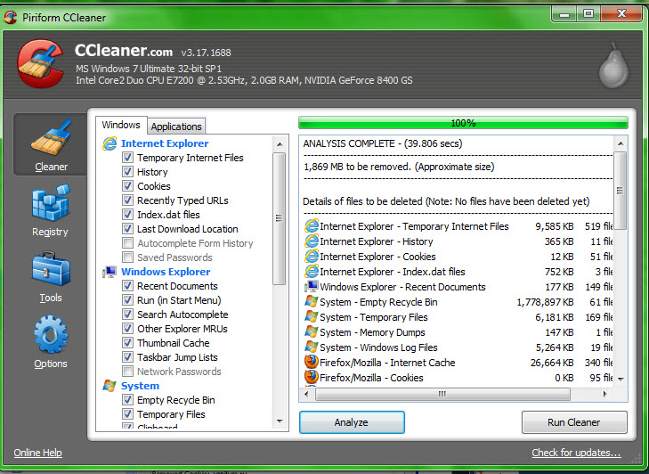 hulafreeware CCleaner Portable 3.18 สุดยอดโปรแกรมทำความสะอาดคอม ซี