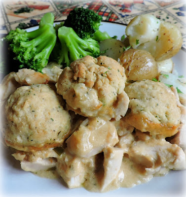 Dijon Chicken & Dumpling Casserole | The English Kitchen