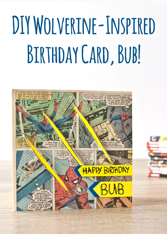 VIDEO: DIY Logan / Wolverine Inspired Birthday Card - Kim Dellow