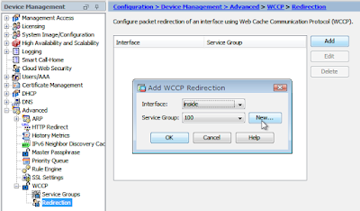 ASA WCCP setup ASDM