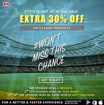 Myntra - Pre-celebrate with 30% Off on 1 lakh+ Styles