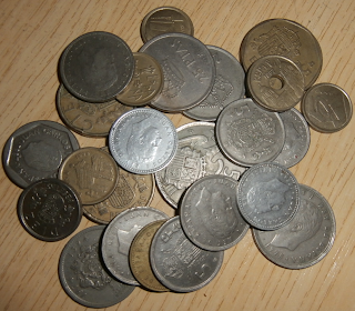 Foto de algunas monedas que guardé.