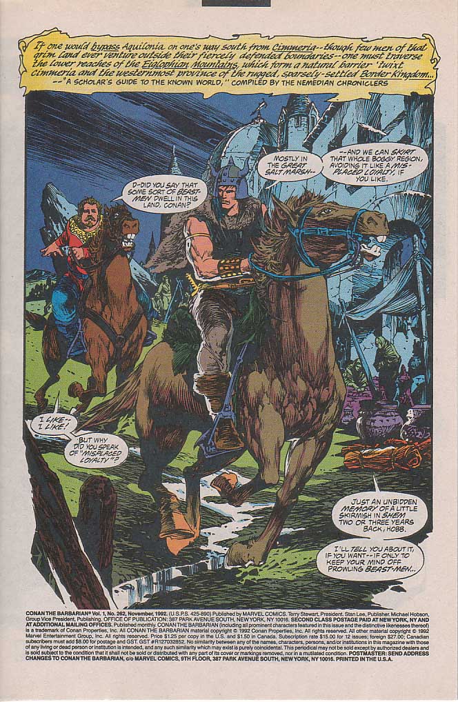 Read online Conan the Barbarian (1970) comic -  Issue #262 - 2