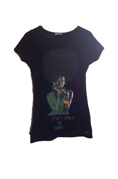 lamagagi afro t-shirt painting