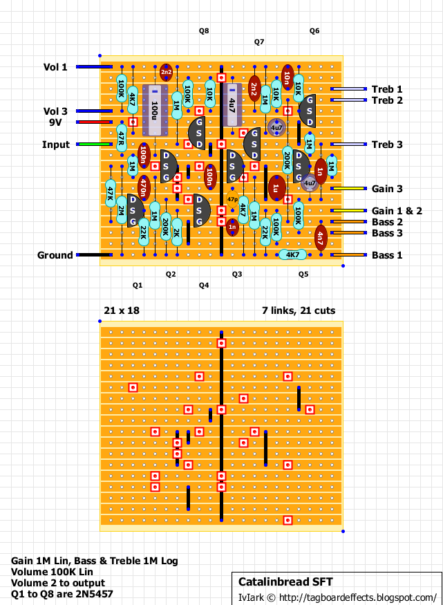 Guitar FX Layouts: Catalinbread SFT