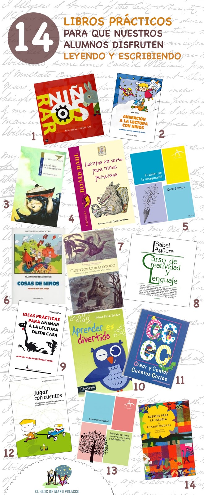 14 LIBROS PRÁCTICOS PARA QUE NUESTROS ALUMNOS DISFRUTEN LEYENDO Y ESCRIBIENDO