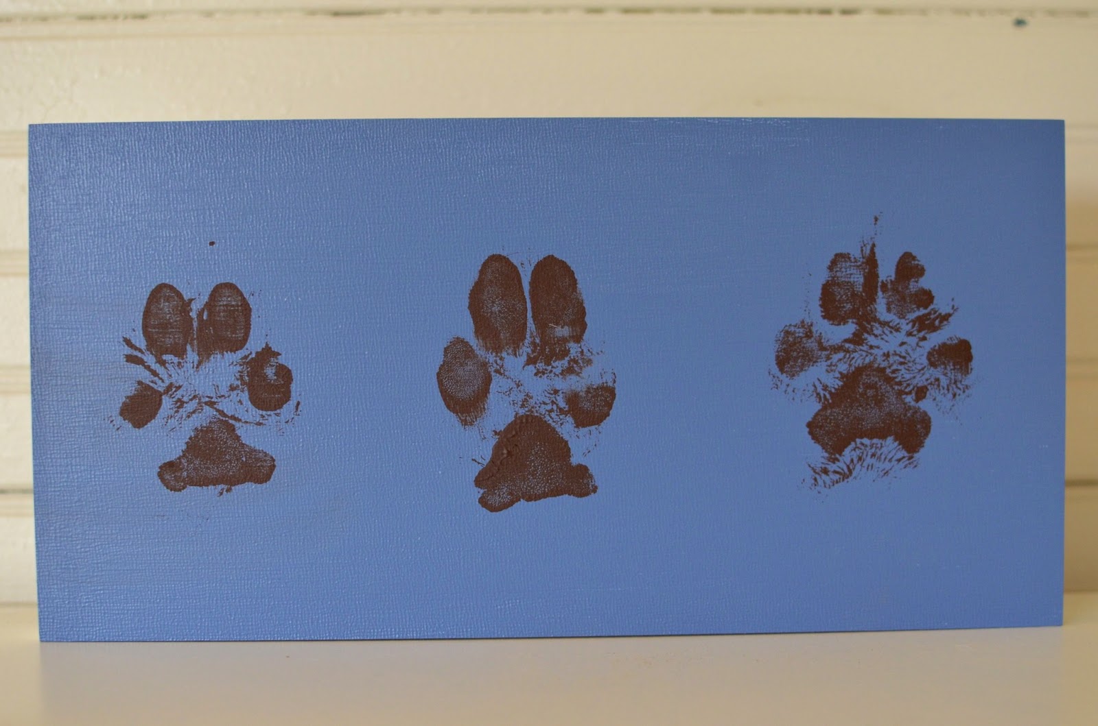 Maeby a Mutt DIY Dog Paw Prints