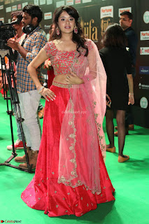 Saahi in Backless Red CHoli Ghagra at IIFA Utsavam Awards 012