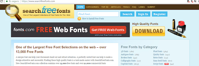 Descargar tipos de letras gratuitos