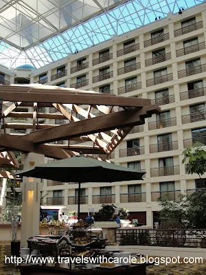 atrium at the Hyatt Regency San Francisco Airport in Burlingame, California