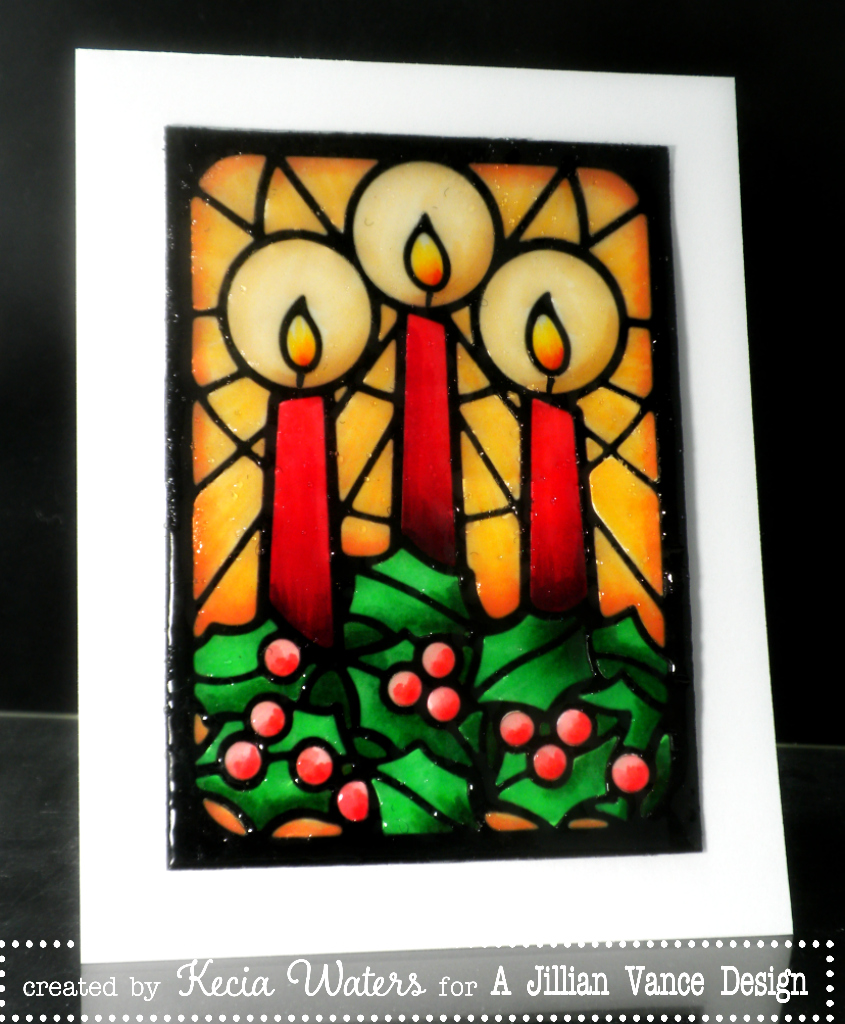 Stamping Deets Stained Glass Candles