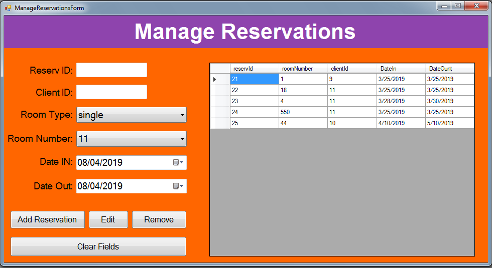 C# Hotel Management System Source Code - C#, JAVA,PHP ...