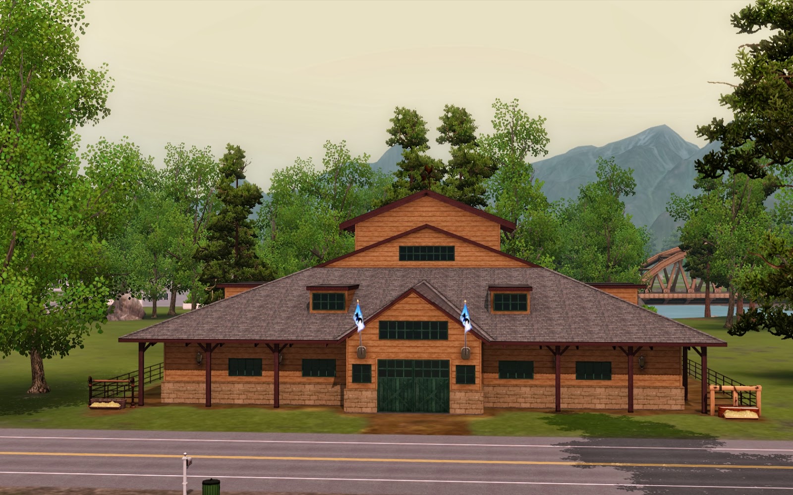 Summer's Little Sims 3 Garden Moonlight Falls (The Sims 3