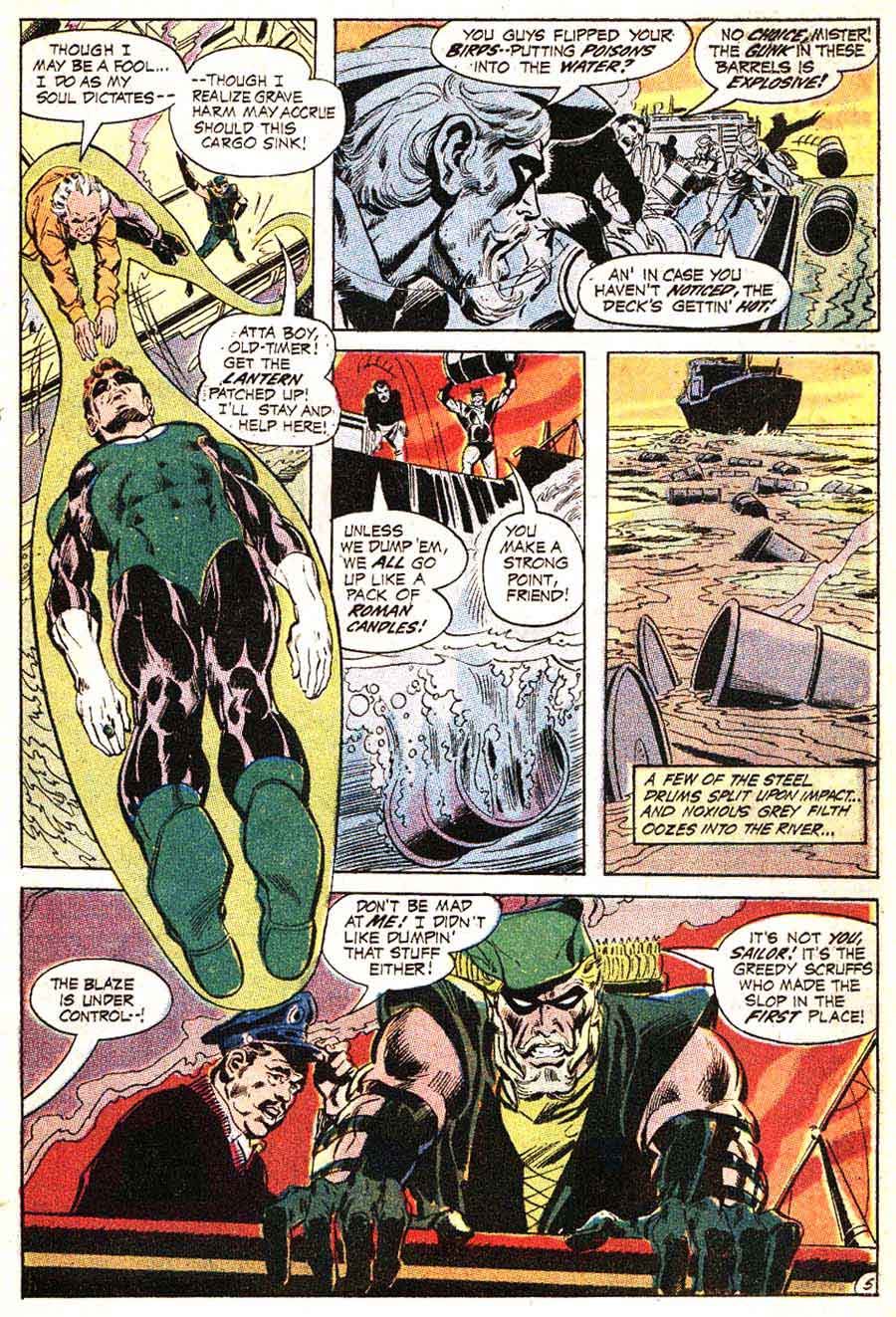 Green Lantern Green Arrow #80 bronze age 1970s dc comic book page art by Neal Adams