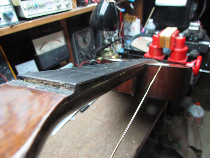 Heat Straightening Bowed Guitar Neck 1931 Martin 018T Restoration and