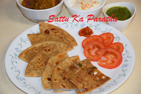 Sattu Paratha Recipe with step by step photo