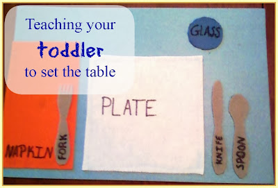 toddler manners table setting DIY placemat