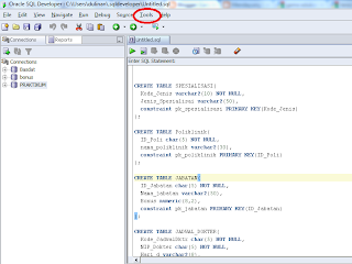 Coretanku: SQL Developer error?