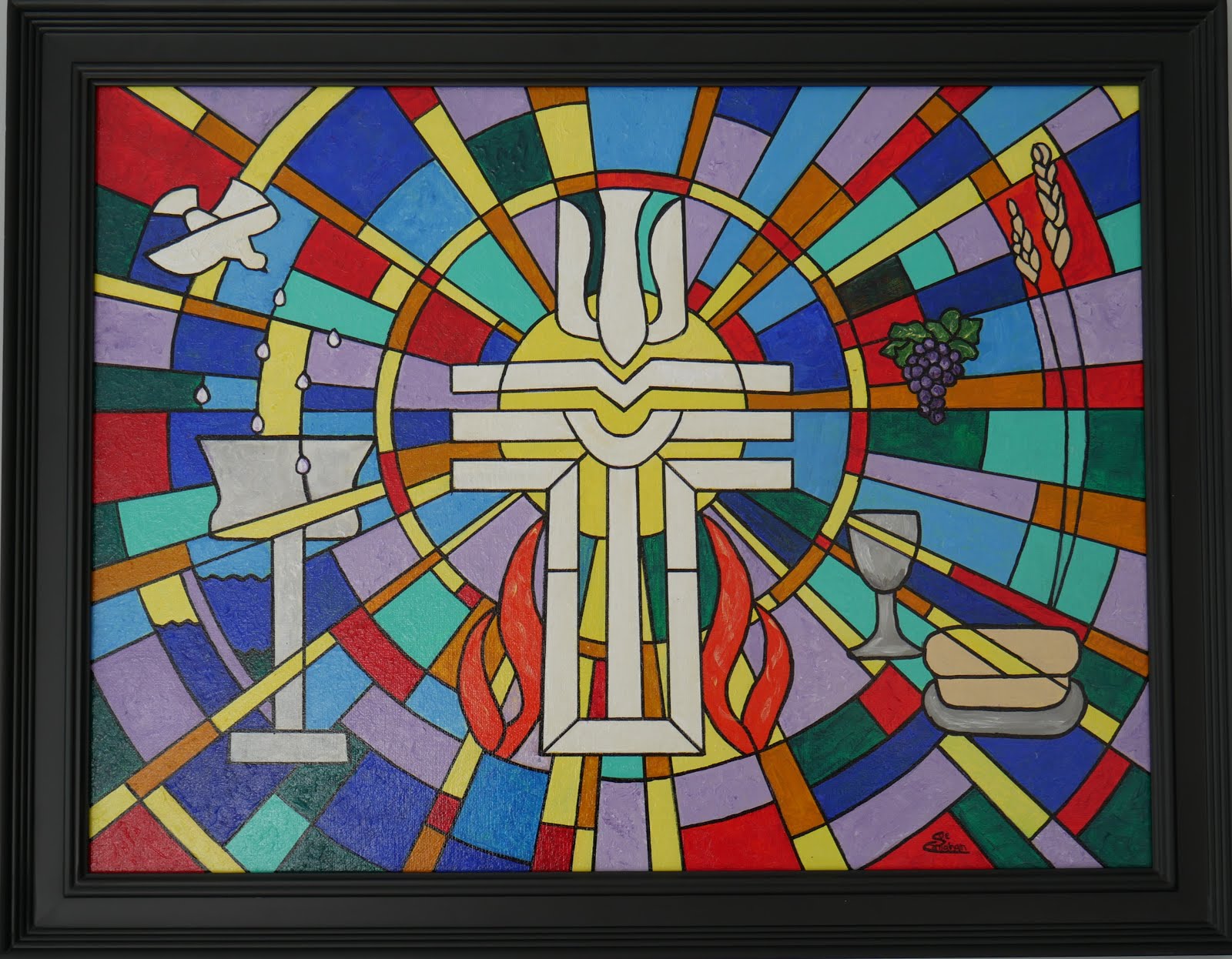 Sue Callahan's Painted Visions More for "Art & Author's Night" at