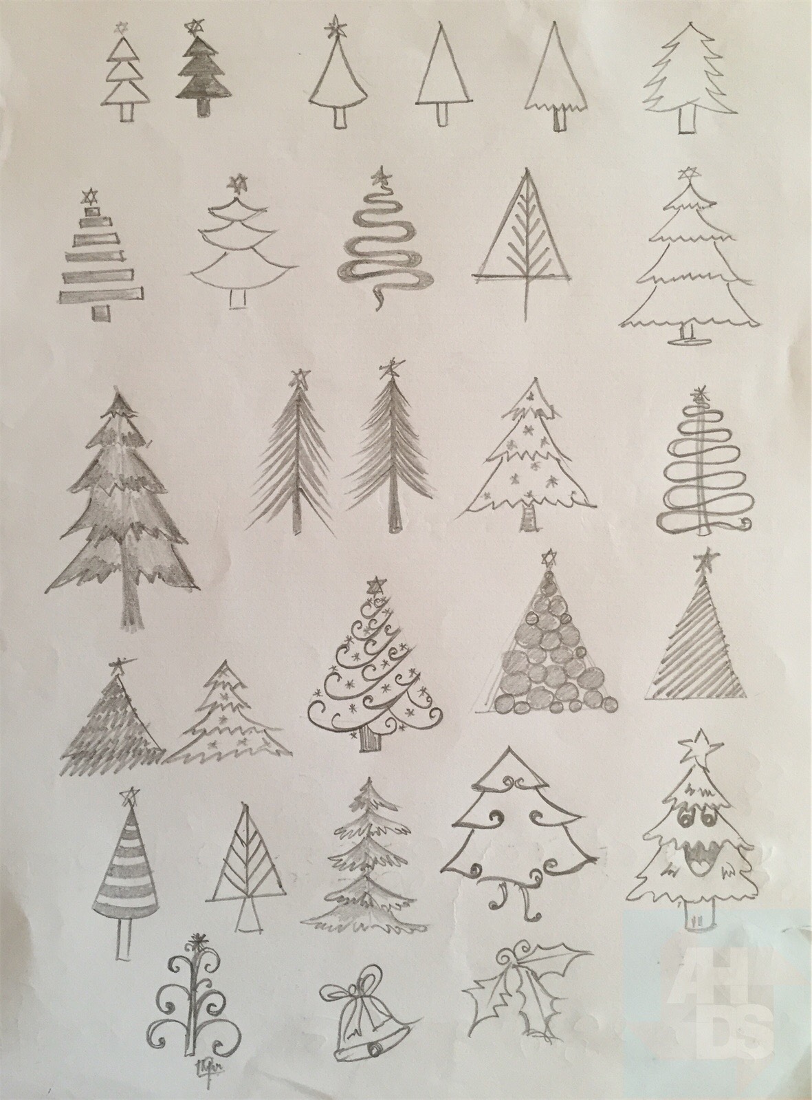 Free: Christmas Tree Clipart 25, - Cute Christmas Tree Drawing - nohat.cc