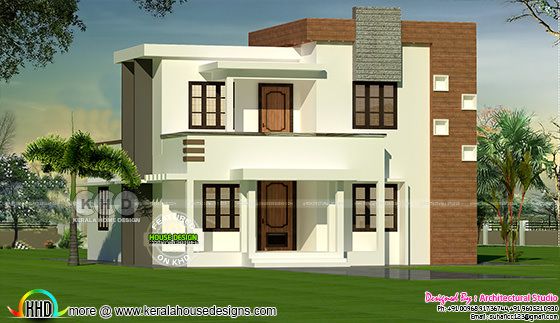 4 bedroom flat roof modern house 1300 sq-ft