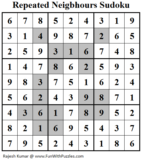 Sum Frame Sudoku Daily Sudoku League 142 