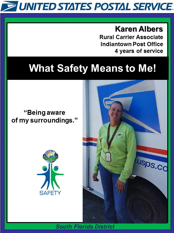 South Florida Postal Blog What Safety Means To Me